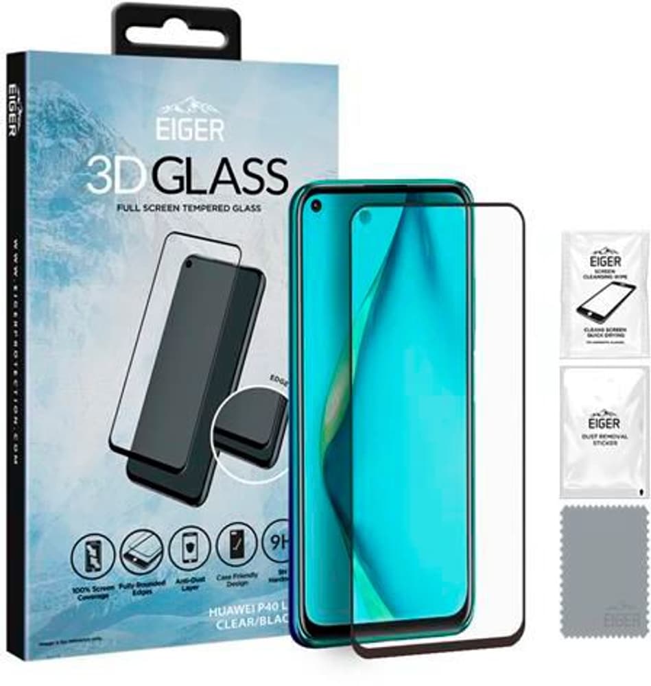 Huawei P40 lite, 3D-Glas tr Protection d’écran pour smartphone Eiger 785300193292 Photo no. 1