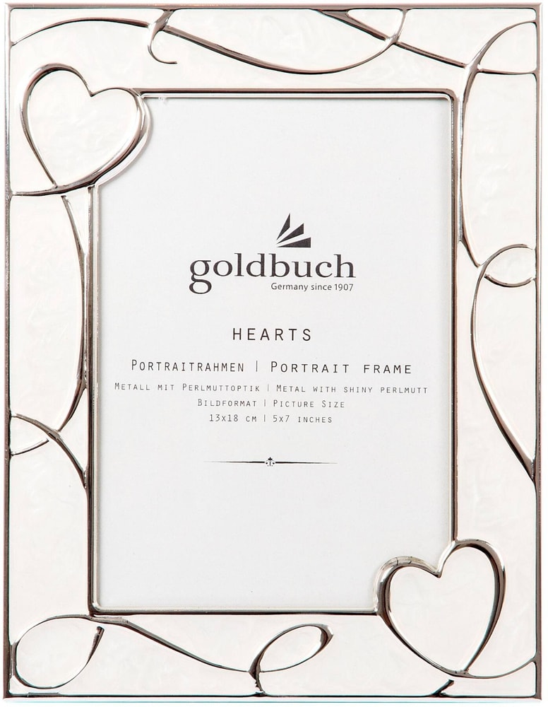 Cornice portafoto Hearts argento, 13 x 18 cm Cornice per quadri Goldbuch 785300179234 N. figura 1