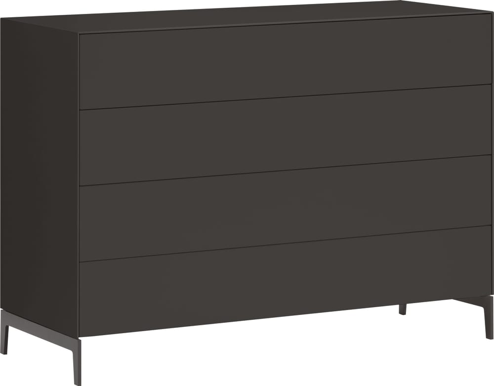 LUX Commode 400839900000 Dimensions L: 120.0 cm x P: 46.0 cm x H: 86.5 cm Couleur Anthracite Photo no. 1