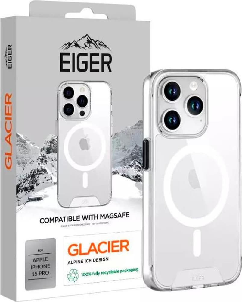 Glacier MagSafe Case iPhone 15 Pro transparent Coque smartphone Eiger 785302411177 Photo no. 1