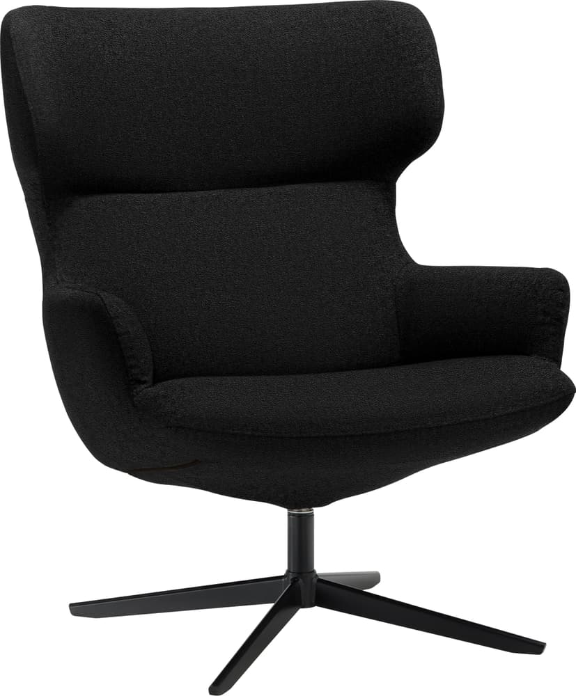 ELVY Fauteuil 403900607020 Dimensions L: 81.0 cm x P: 90.0 cm x H: 96.5 cm Couleur Noir Photo no. 1