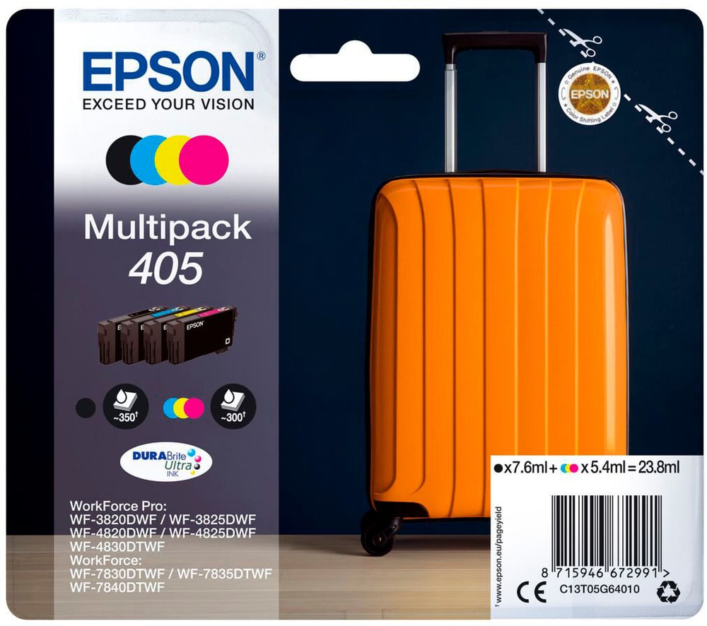 Epson Multipack 405 CMYBK Tintenpatronen - kaufen bei melectronics.ch