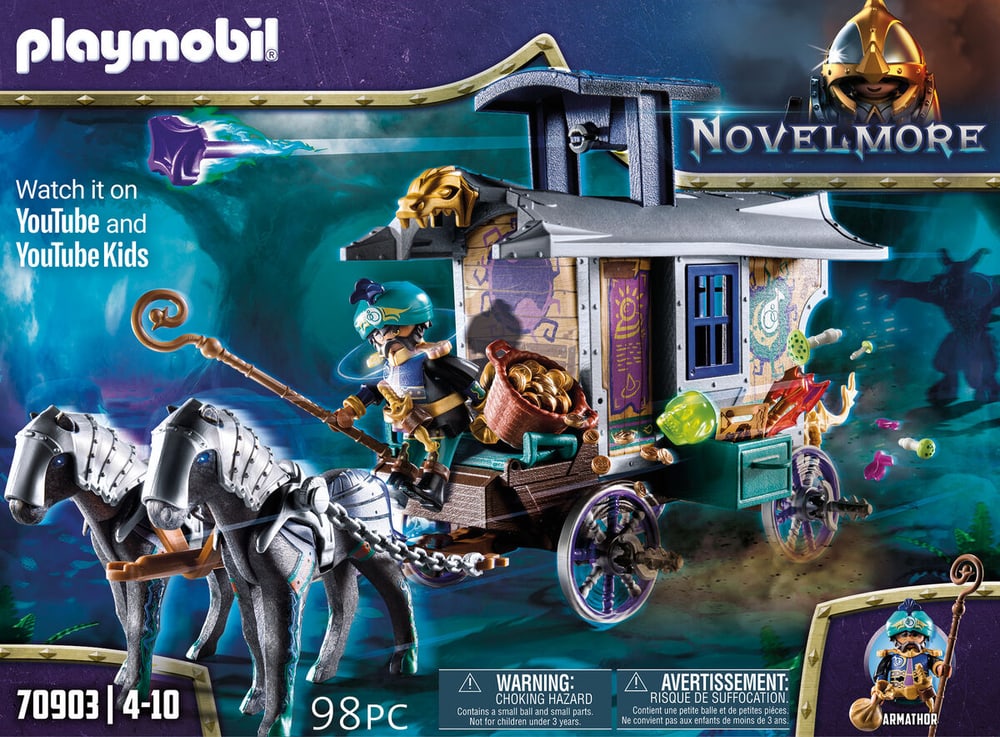 PLAYMOBIL VIOLET VALE Marchand et chariot 70903 PLAYMOBIL® 74807190000021 Photo n°. 1