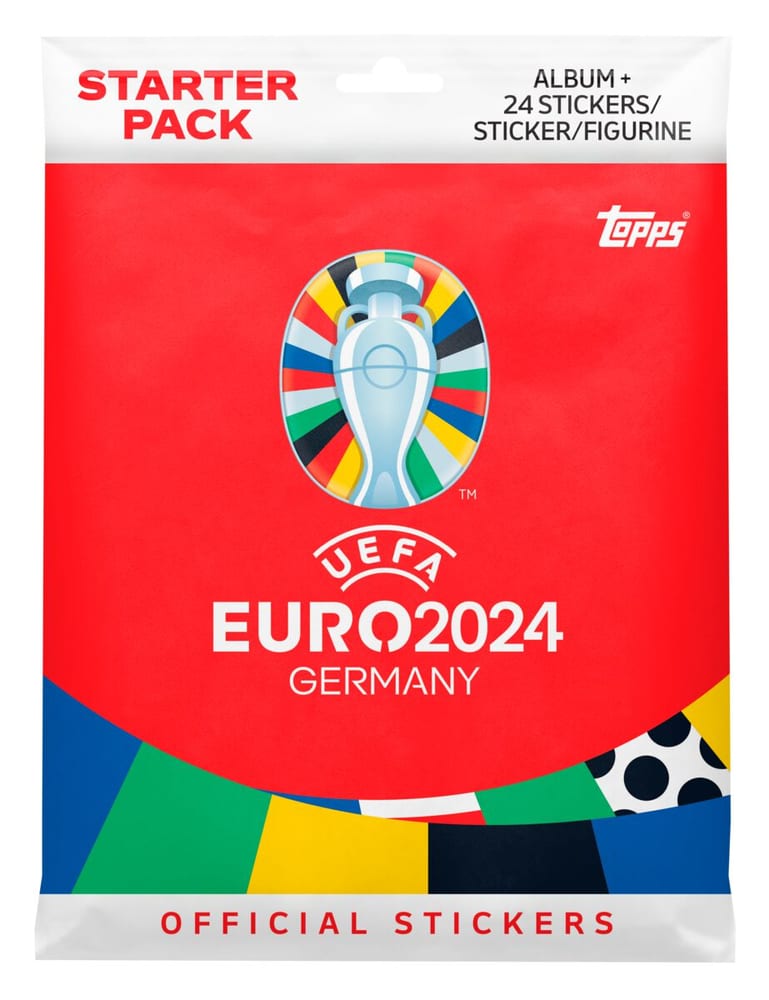 Topps EURO 24 Sticker Starterpack Giochi di società 740708500000 N. figura 1