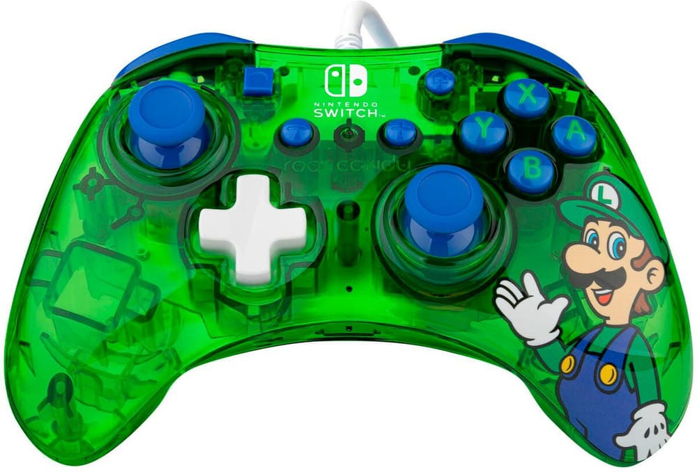Rock Candy Wired Controller 500-181-LUI, Nintendo Switch, Luigi Lime Gaming Controller Pdp 785300178676 Bild Nr. 1