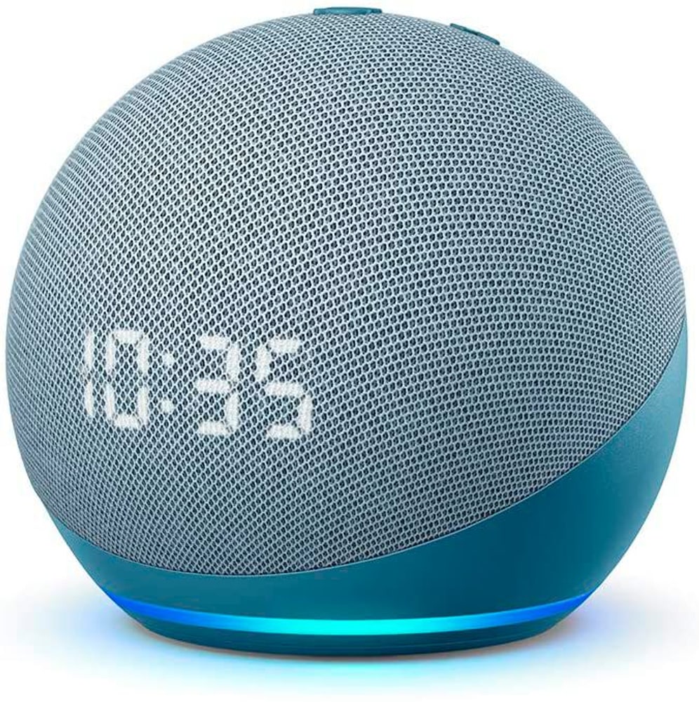 Echo Dot 4. Gen. con orologio - Ceruleo Smart Speaker Amazon 77283780000021 No. figura 1