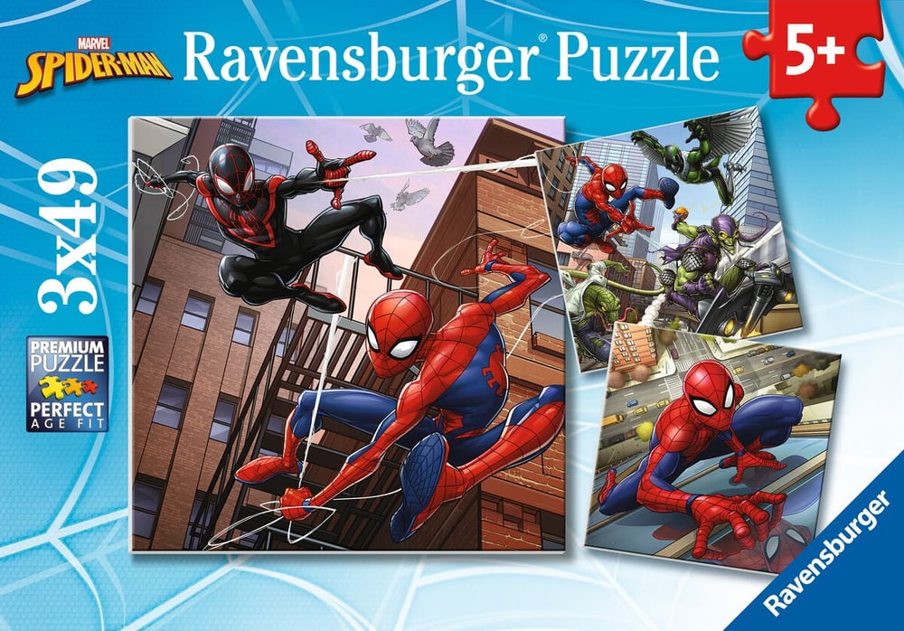 RVB Puzzle 3X49 T. Spiderman Puzzle Ravensburger 749064100000 Bild Nr. 1