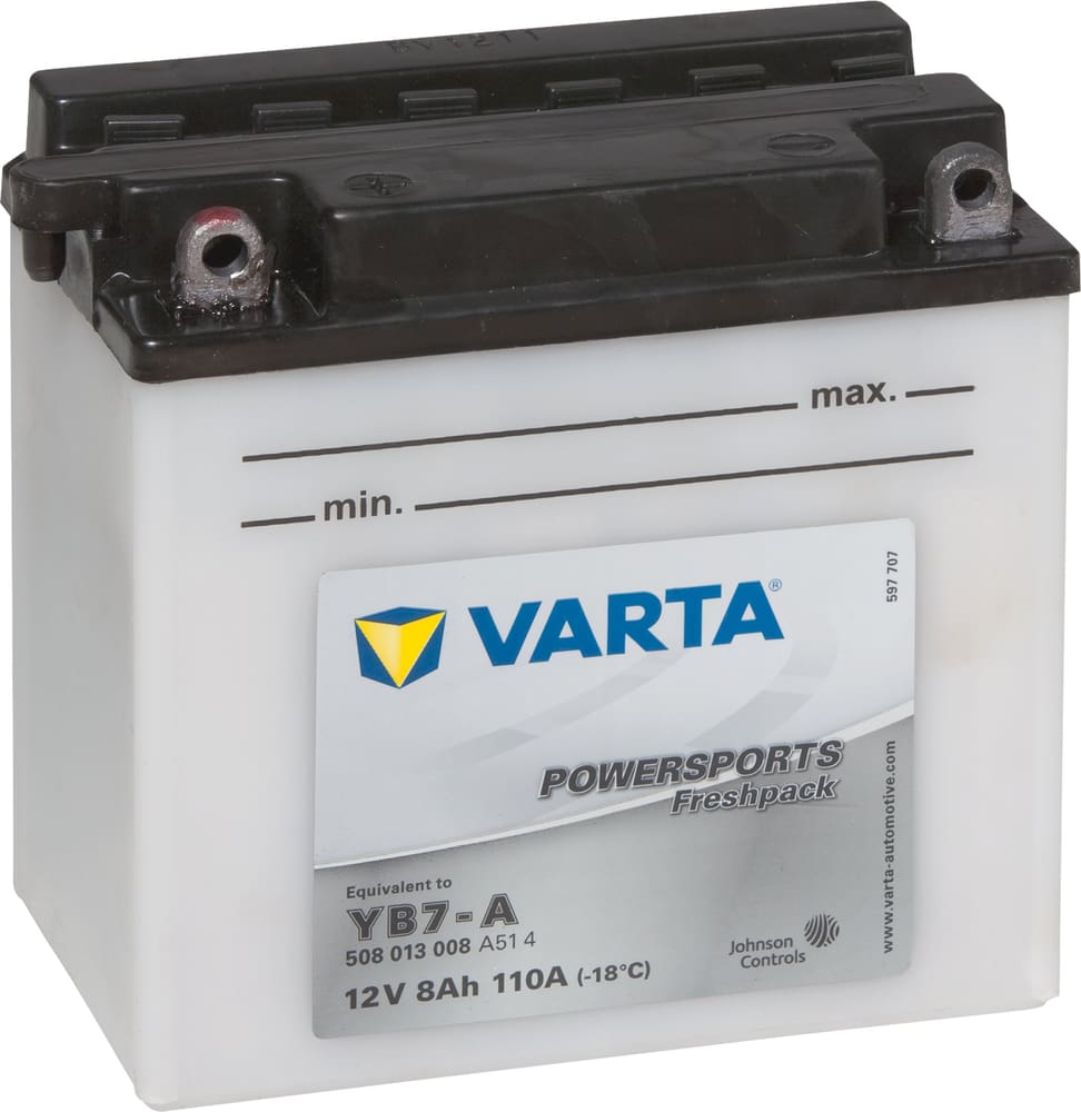 YB7-A 8Ah Batterie moto Varta 620453600000 Photo no. 1