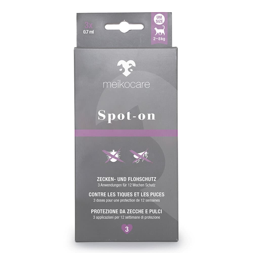 Spot-On Katze, 3x 0.7 ml Ungezieferschutztropfen meikocare 658370100000 Bild Nr. 1