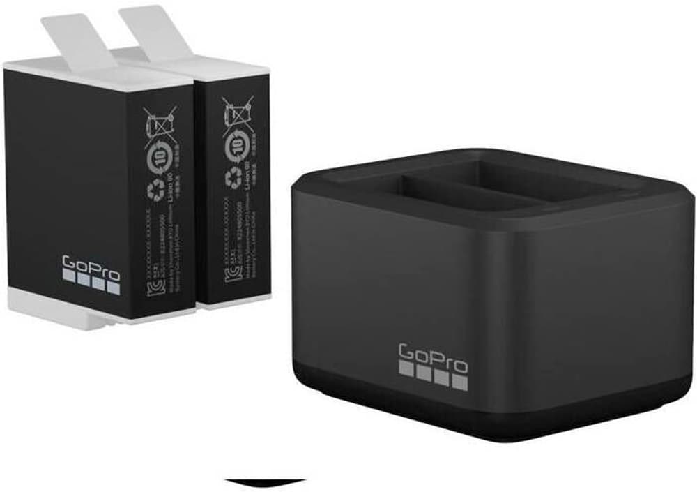 Dual Battery Charger + batteria di ricambio Enduro (nero) Caricatore accumulatore GoPro 785300183492 N. figura 1