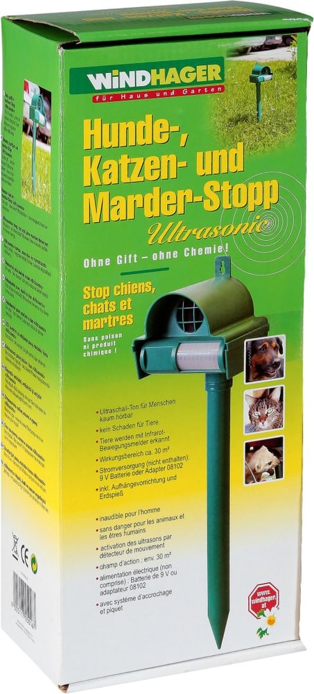 Stop chiens, chats & martres Ultrasonic Windhager 63121210000011 Photo n°. 1