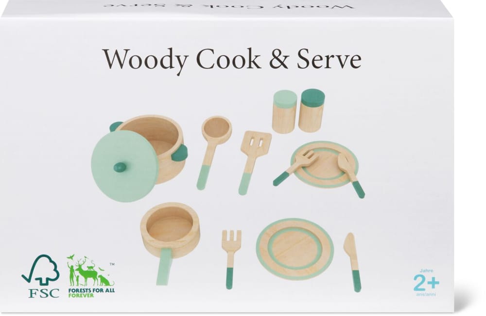 Woody Cucina & servi Giochi educativi Woody 749303000000 N. figura 1