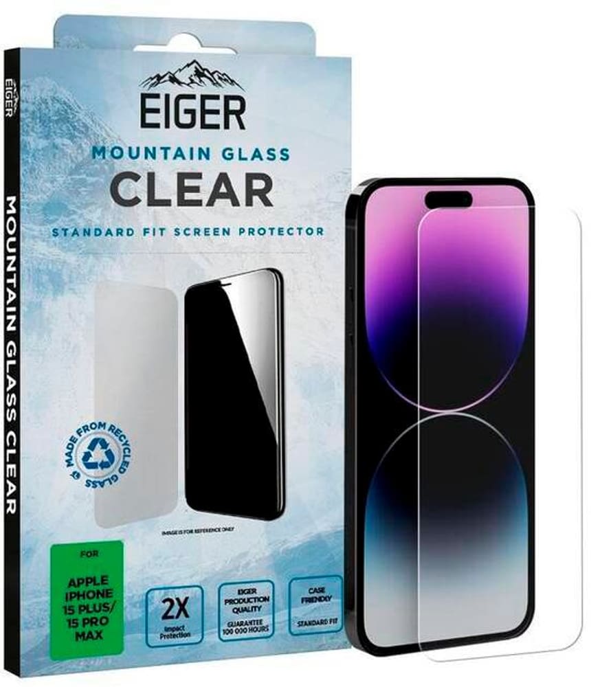 Mountain Glass (iPhone 15 Pro Max, iPhone 15 Plus) Smartphone Schutzfolie Eiger 785302408691 Bild Nr. 1