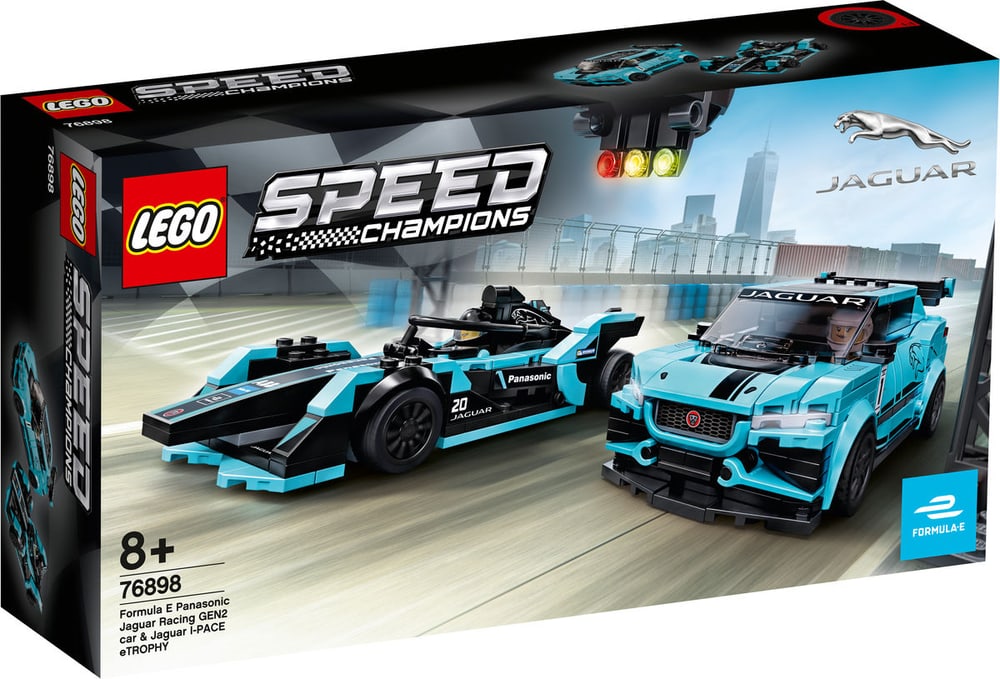 Speed 76898 Formula E Panasonic Jaguar Racing GEN2 car & Jaguar I-PACE eTROPHY LEGO® 74873890000019 Photo n°. 1
