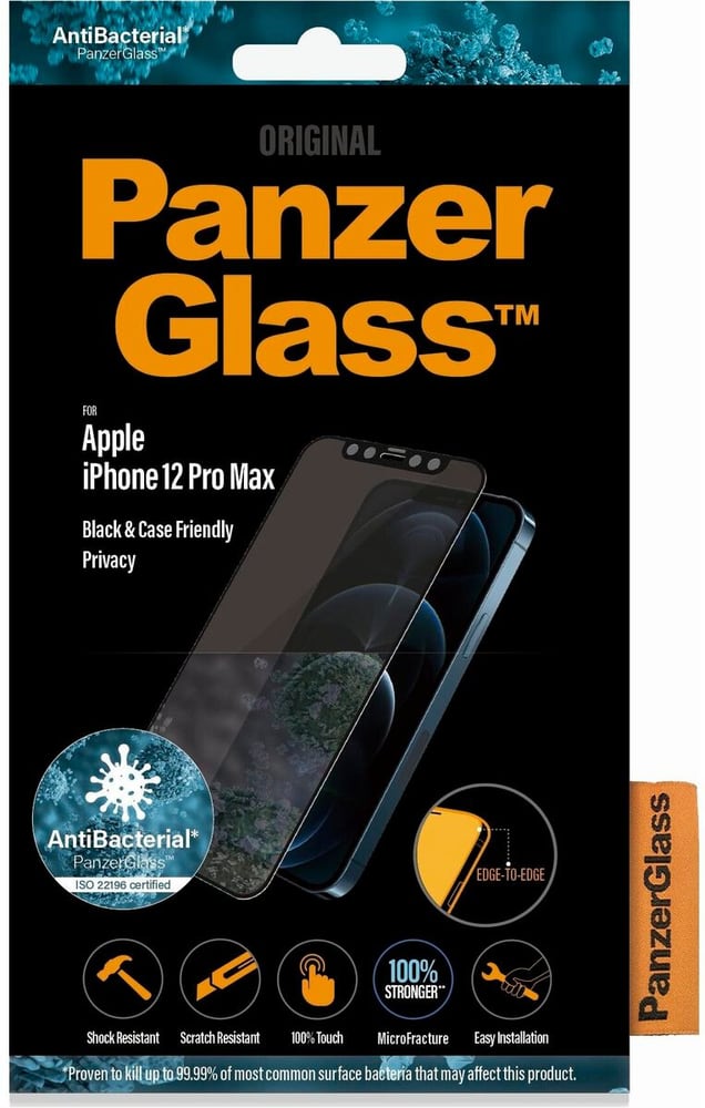 Case Friendly AB Privacy iPhone 12 Pro Max Smartphone Schutzfolie Panzerglass 785302422953 Bild Nr. 1