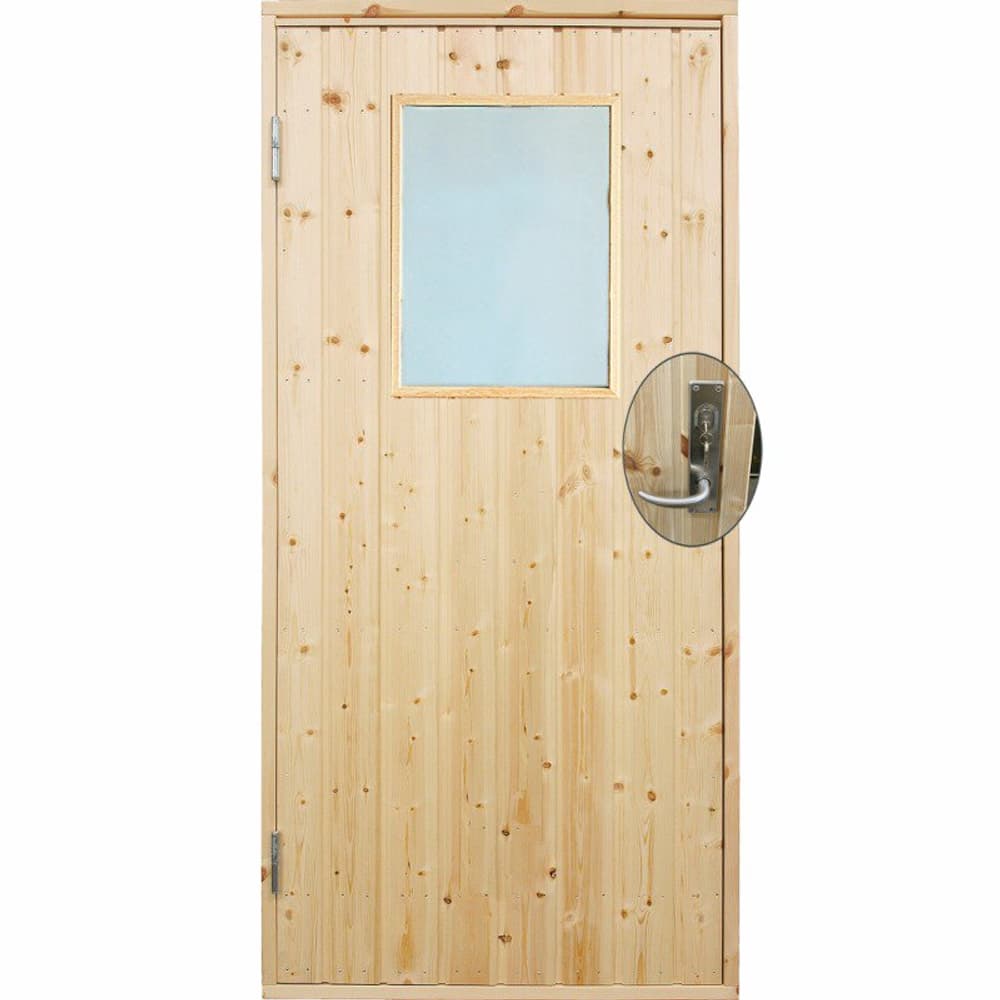 Porta d'ingresso laterale, std. con kit finestra completo LA 88,6x197,8 cm Porta PLUS 669700109177 N. figura 1