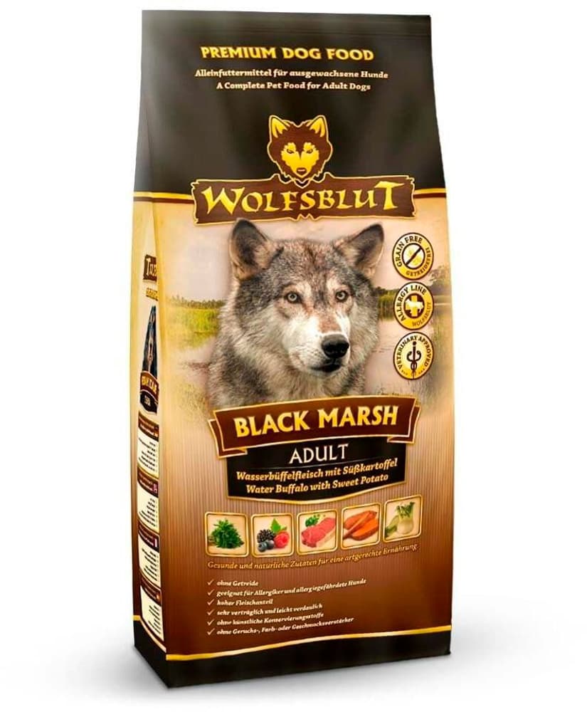 Dog Black Marsh Adult Aliments secs Wolfsblut 785300193843 Photo no. 1