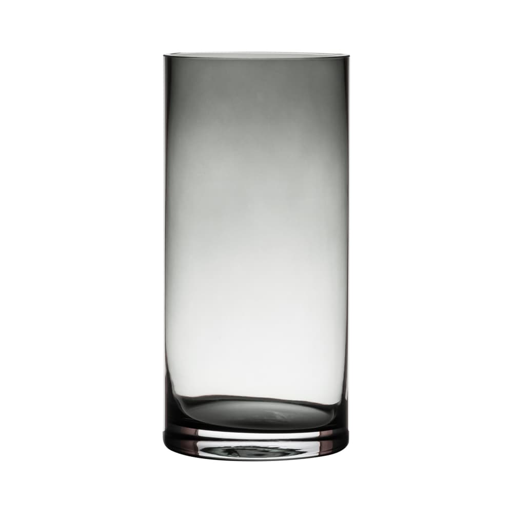 Cylindrique Vase Hakbjl Glass 656214300000 Couleur Gris foncé Dimensions ø: 12.0 cm x H: 25.0 cm Photo no. 1
