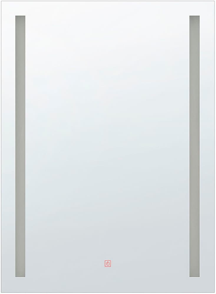 Badspiegel mit LED-Beleuchtung rechteckig 60 x 80 cm MARTINET Badspiegel Beliani 759187800000 Bild Nr. 1