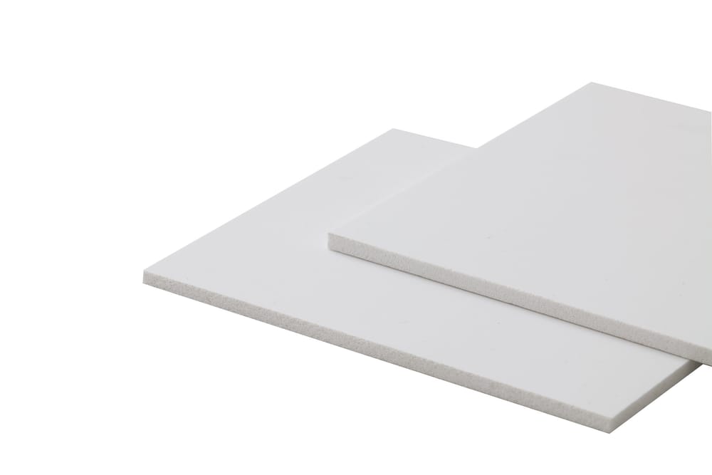 Plaques opaques plates en PVC 676411200000 Couleur Blanc Dimension L: 1000.0 mm x L: 600.0 mm x H: 4.0 mm Photo no. 1