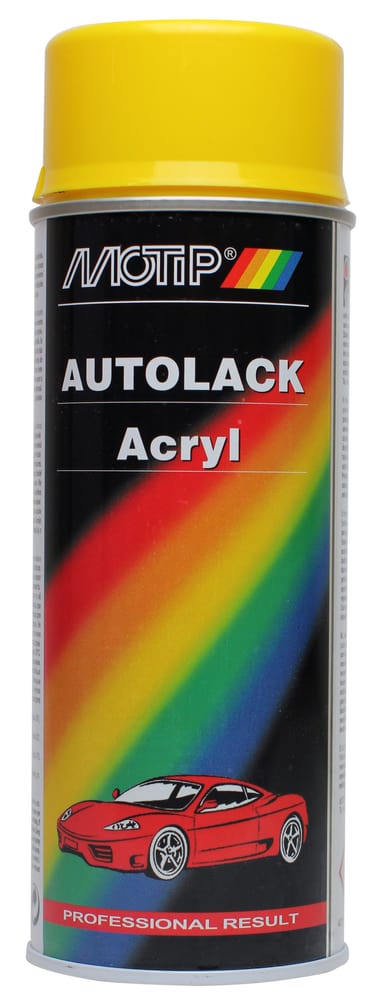 Acryl-Autolack gelb 400 ml Lackspray MOTIP 620714100000 Farbtyp 43750 Bild Nr. 1