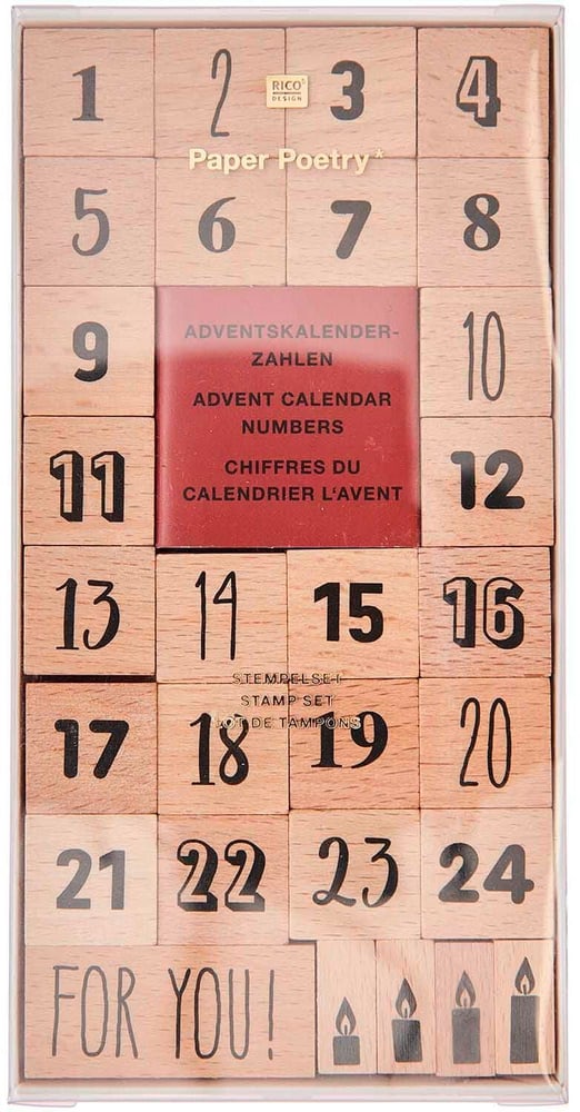 Stempelset Adventskalender Stempel Rico Design 785302444603 Bild Nr. 1