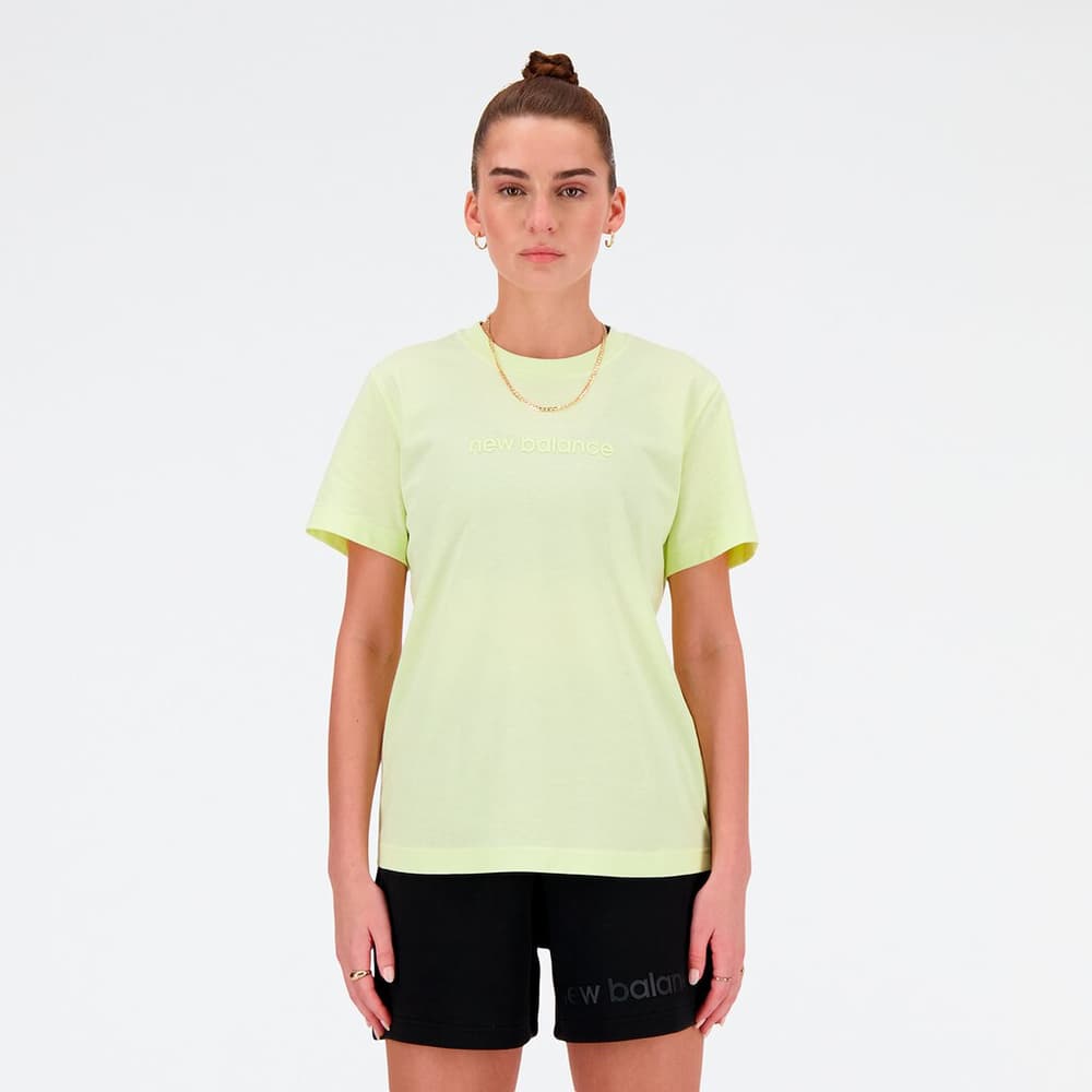 W Hyper Density Jersey T-Shirt T-shirt New Balance 474138900351 Taille S Couleur jaune claire Photo no. 1