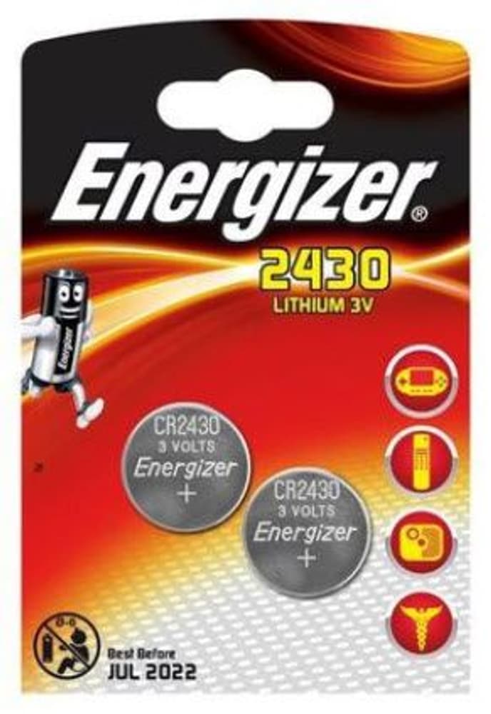Batterie lithium CR 2430 2pces Energizer 9000024616 Photo n°. 1