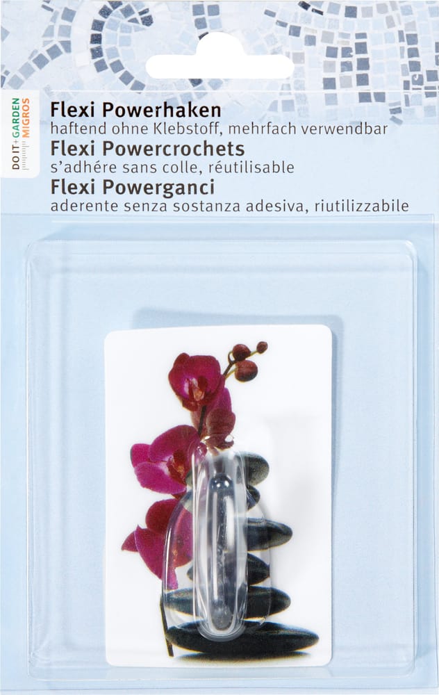 Flexi Powerhaken Orchidee Haken Do it + Garden 675113600000 Sujet Orchidee Farbe Weiss-Violett Bild Nr. 1