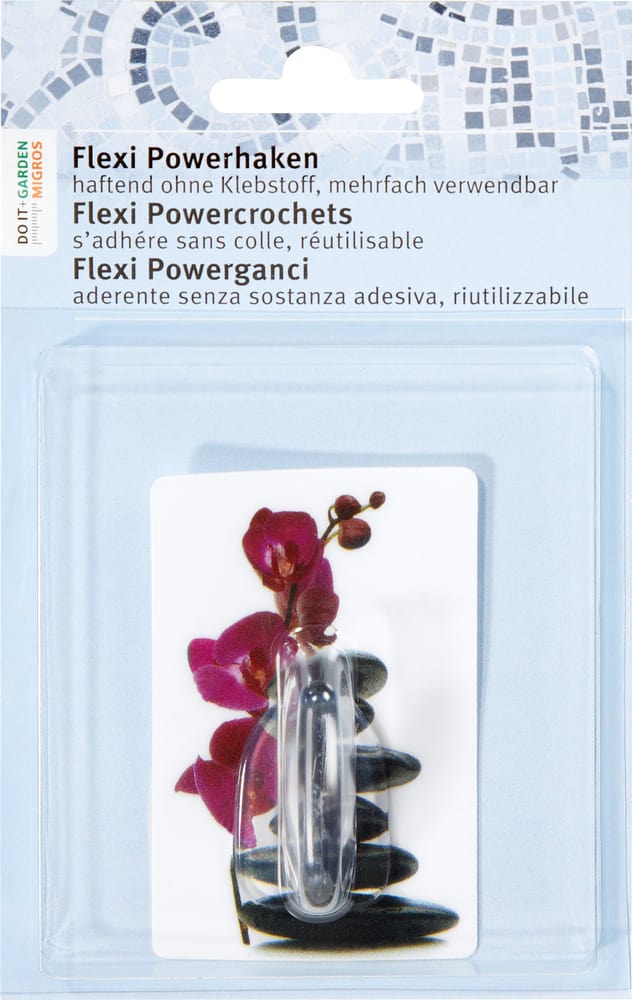 Flexi Powerhaken Orchidee Do it + Garden 675113600000 Sujet Orchidee Farbe Weiss-Violett Bild Nr. 1