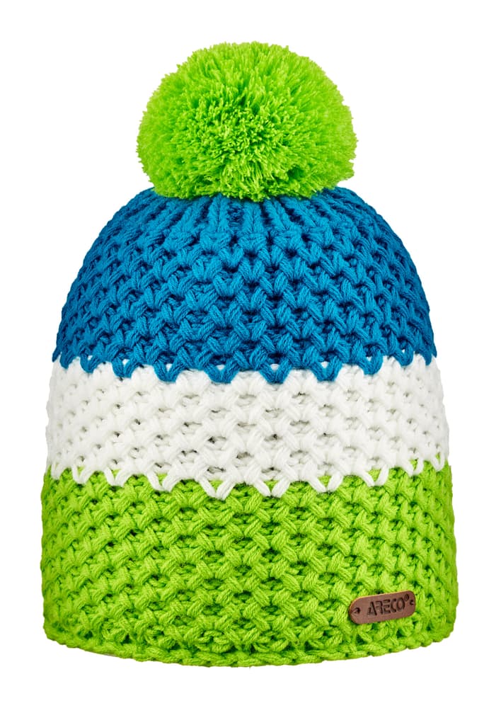 Bonnet à pompon sportive Casquette Areco 466369957060 Taille 57 Couleur vert Photo no. 1