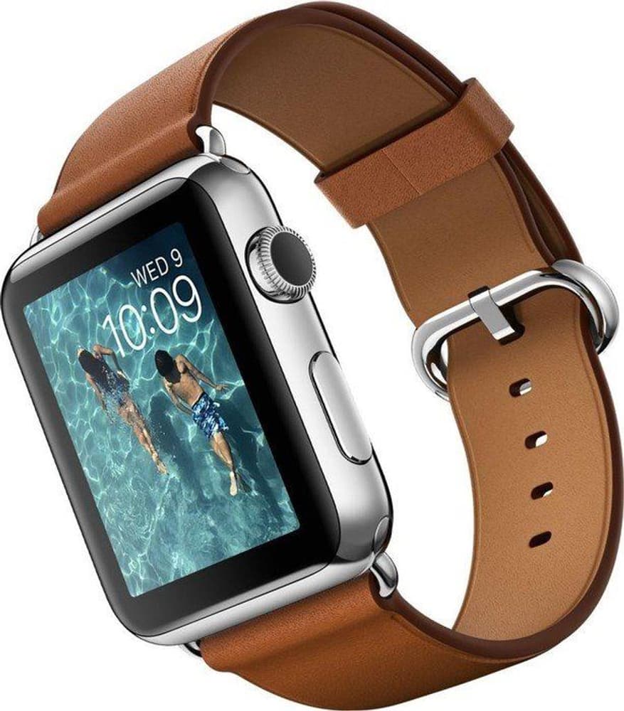 Watch, 42mm Stainless Steel Case with Saddle Brown Classic Buckle Apple 79788340000015 Bild Nr. 1