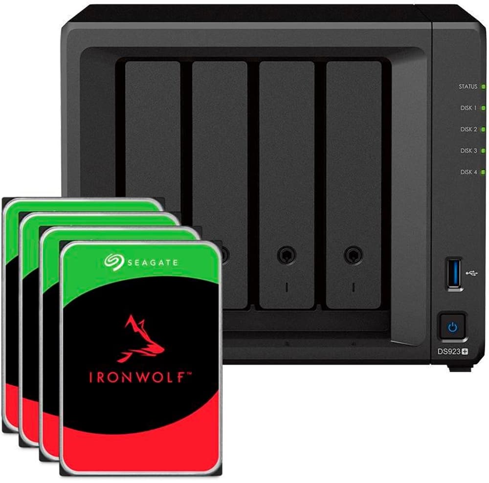 Diskstation DS923+ 4-bay Seagate Ironwolf 16 TB Stockage réseau (NAS) Synology 785302429584 Photo no. 1