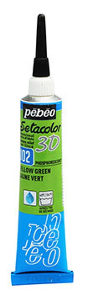 Sétacolor 3D 20ml Metal Colore tessile Pebeo 665469700000 Colore Giallo Verde Phospho N. figura 1