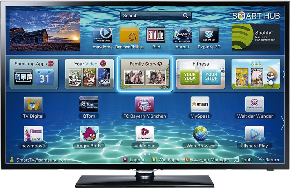 Samsung UE-32F5370 80 cm LED Fernseher Samsung 77030870000013 Bild Nr. 1