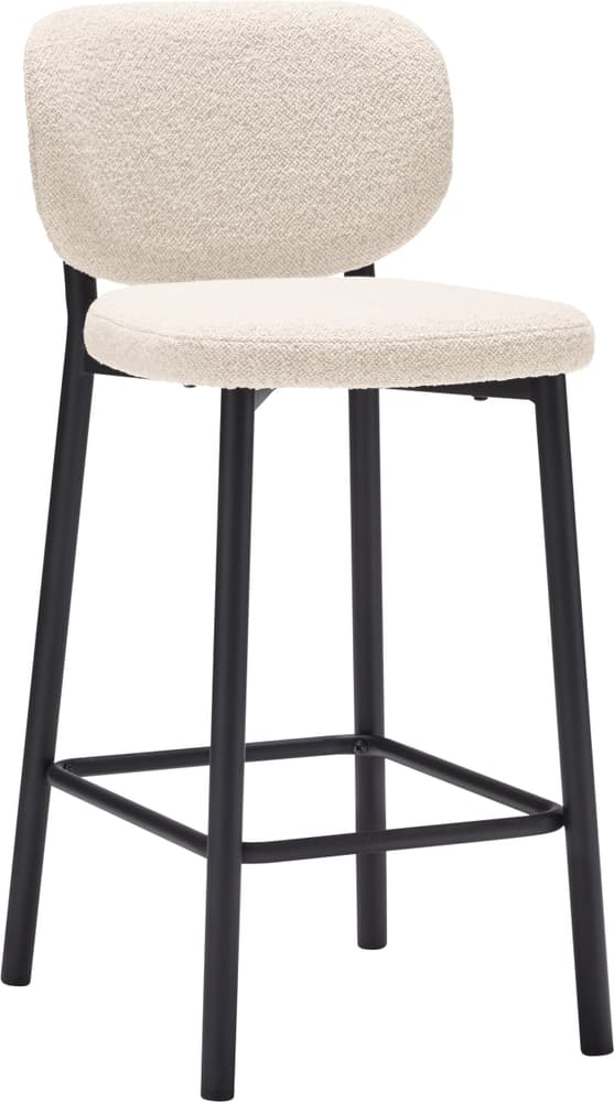 NIVES Sgabello per mobile bar 403766900112 Dimensioni L: 42.0 cm x P: 50.5 cm x A: 93.0 cm Colore Beige N. figura 1