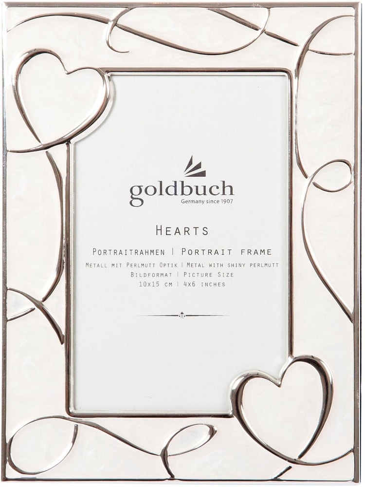 Cornice portafoto Hearts argento, 10 x 15 cm Cornice per quadri Goldbuch 785300179233 N. figura 1