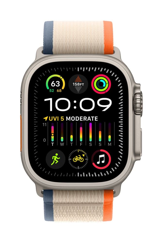Watch Ultra 2 GPS + Cellular, 49mm Titanium Case with Orange/Beige Trail Loop - S/M Smartwatch Apple 785302407340 N. figura 1