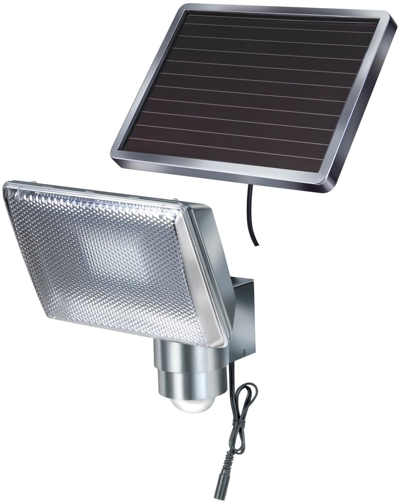 SOL 80 solaire Spot à LED Aluminium <IP44> avec le mouvement, sep.Solarmodul Projecteur mural extérieur Brennenstuhl 61314740000014 Photo n°. 1