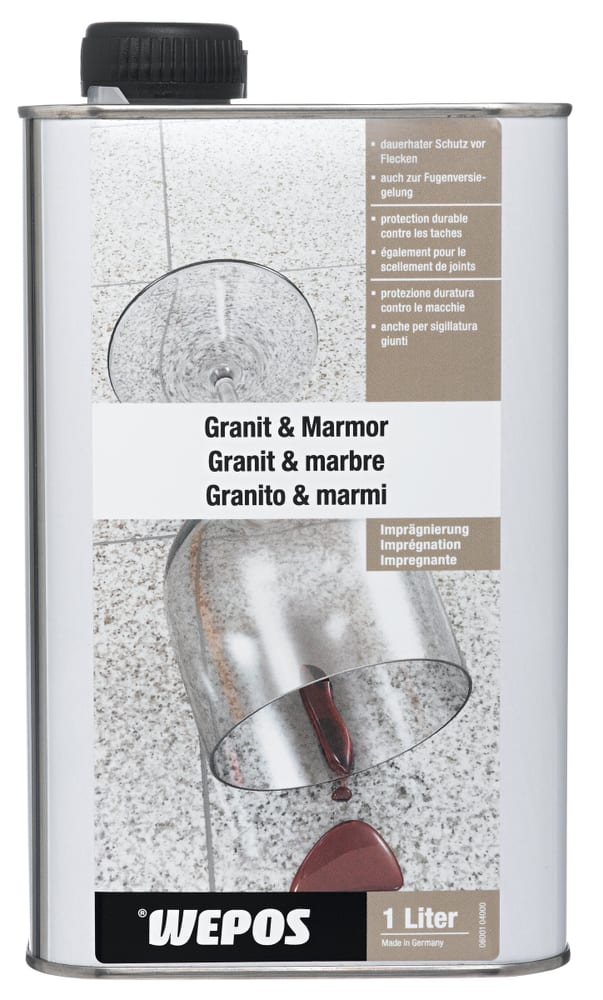 Granit & Marmor Imprägnierung Steinreiniger + Fliesenreiniger Wepos 661450400000 Bild Nr. 1