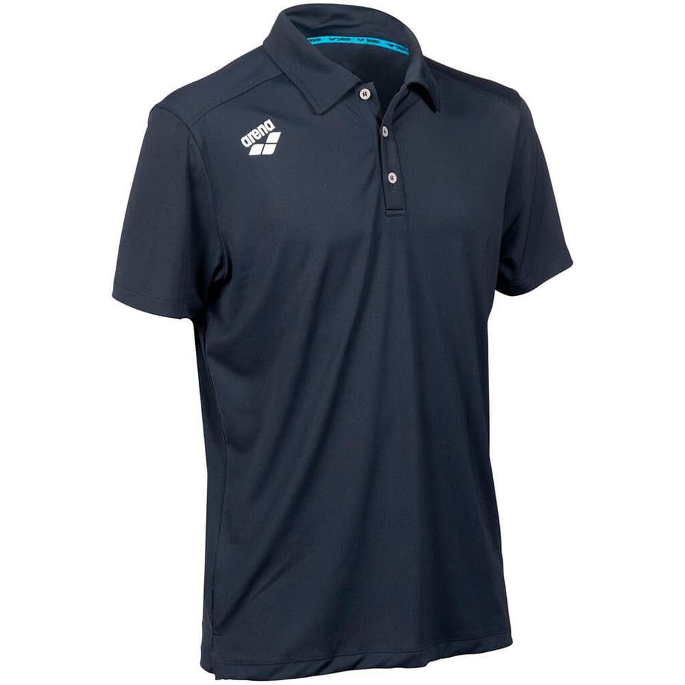 Team Poloshirt Solid T-shirt Arena 468713000443 Taglie M Colore blu marino N. figura 1