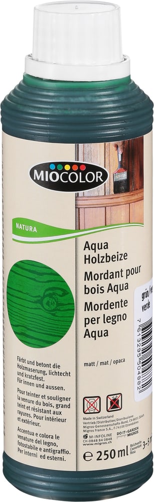 Mordente per legno Aqua Verde 250 ml Oli + cere per legno Miocolor 661284900000 Colore Verde Contenuto 250.0 ml N. figura 1