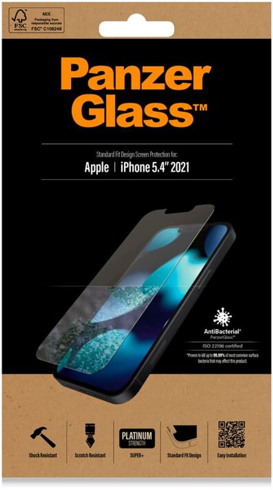 Screen Protector iPhone 13 mini Pellicola protettiva per smartphone Panzerglass 798690400000 N. figura 1