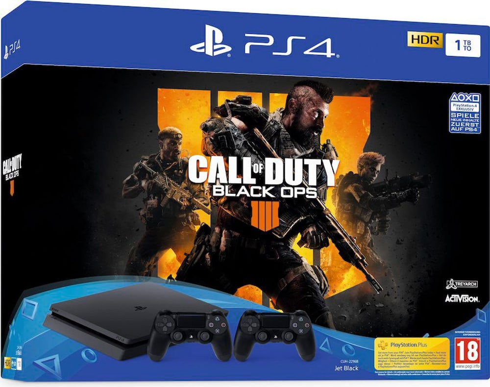 Playstation 4 1TB + Call of Duty: Black Ops 4 Spielkonsole Sony 78544080000018 Bild Nr. 1