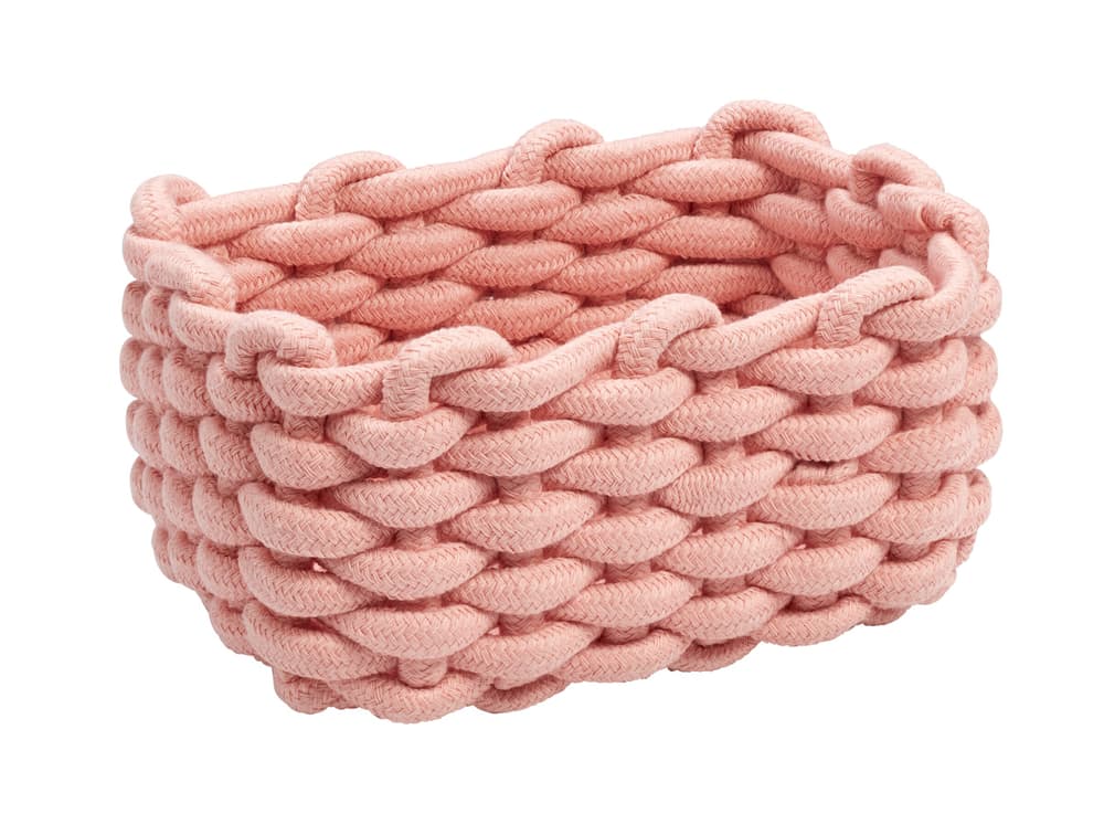 Aufbewahrungskorb Cord Korb diaqua 674098900000 Farbe Rosa Grösse 20 X 14 X 10 CM Bild Nr. 1