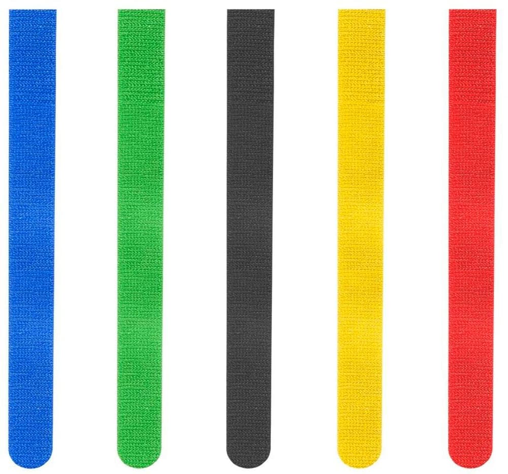 Klettbinder, wiederverwendbar, 16 x 215 mm, farbig, 5 Stück Kabelbinder Hama 785302424405 Bild Nr. 1