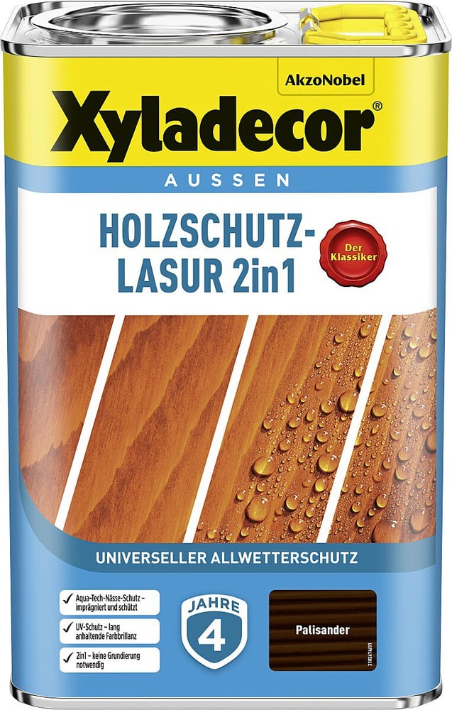 Holzschutz-Lasur Palisander 4 L Holzlasur XYLADECOR 661517100000 Bild Nr. 1