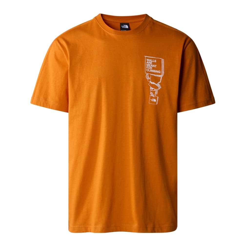 Outdoor T-shirt The North Face 468428200534 Taille L Couleur orange Photo no. 1