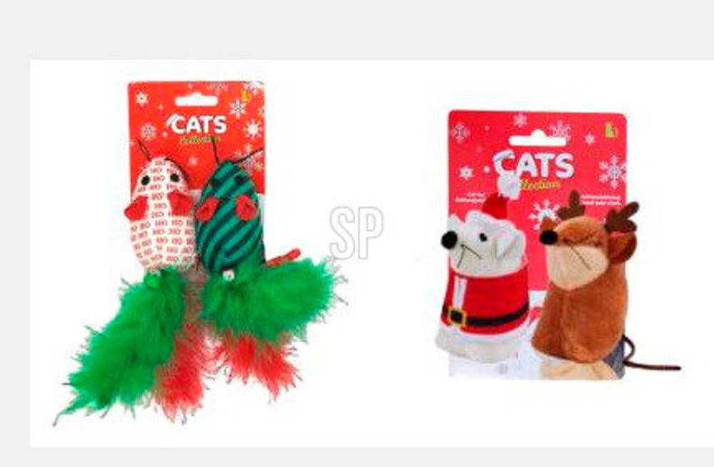 Xmas Ensemble de jouets pour chat, 2 pièces Jouets pour chat 658749800000 Photo no. 1