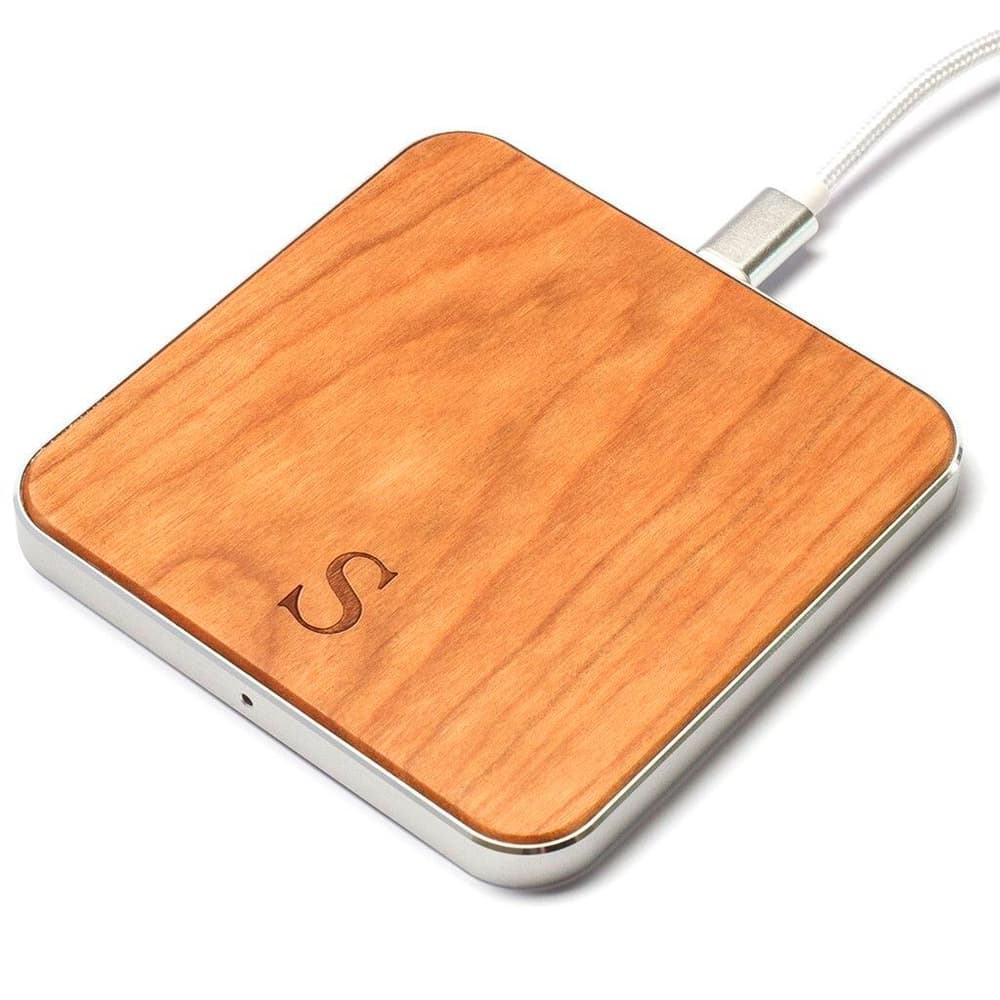 Square Wood Cherry Wireless Charger Safari Selection 785302416053 Bild Nr. 1